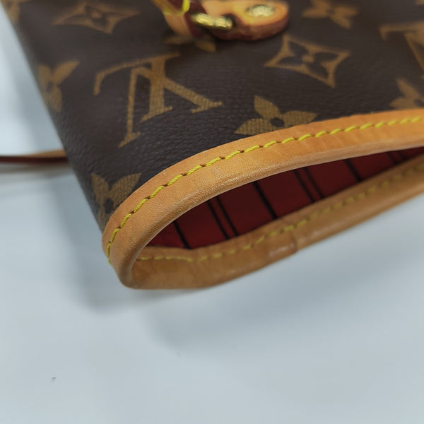 NEVERFULL MM Monogram Coated Canvas Brown