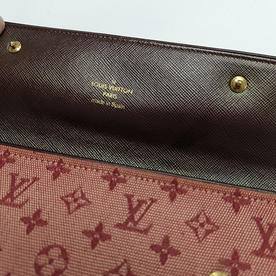 PORTE MONNAIE Monogram Canvas Red Wallet