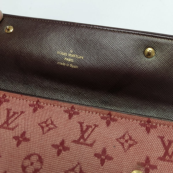PORTE MONNAIE Monogram Canvas Red Wallet