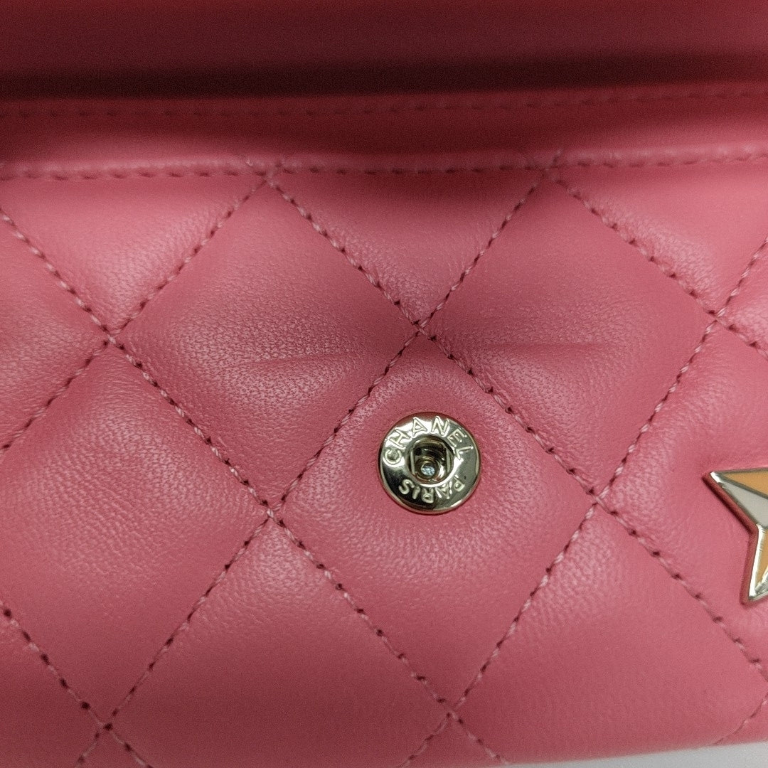CLASSIC FLAP Quilted Lambskin Red Wallet