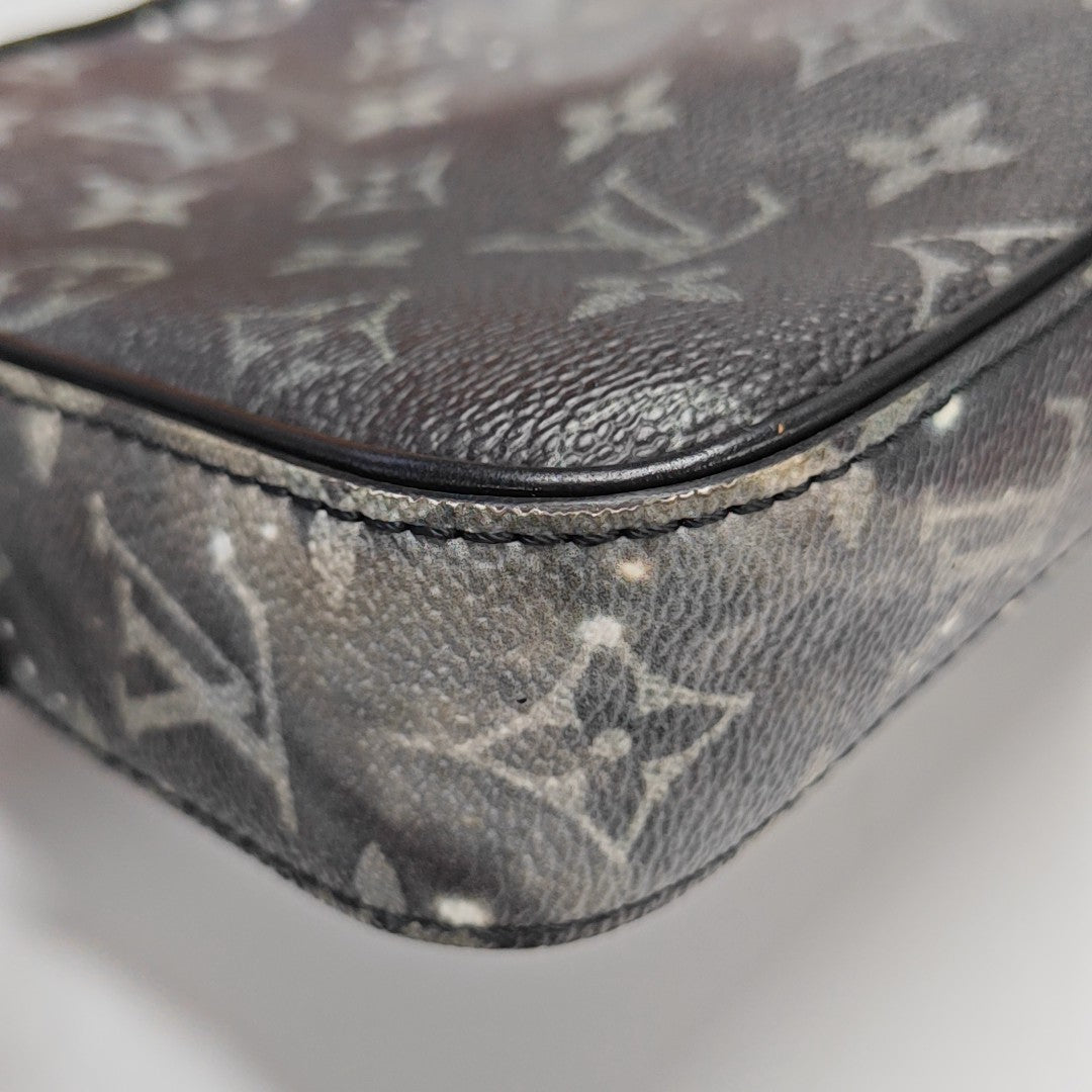 ALPHA Monogram Coated Canvas Gray