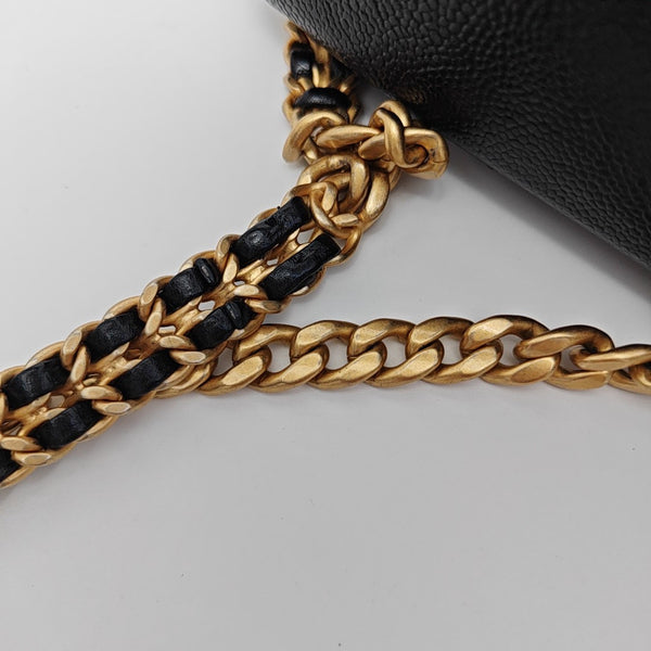 Caviar Quilted Grained Calfskin Black