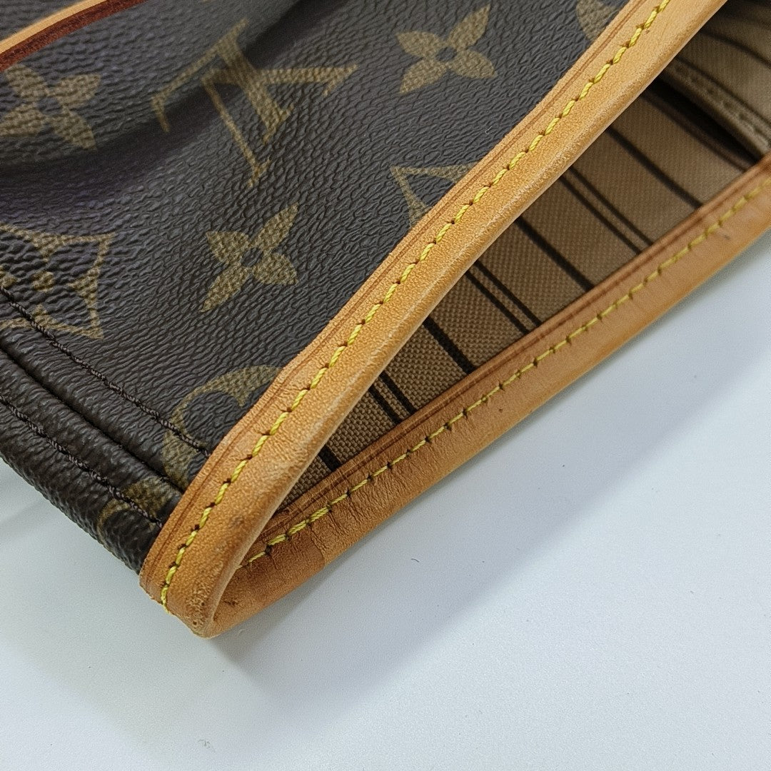 NEVERFULL GM Monogram Coated Canvas Brown