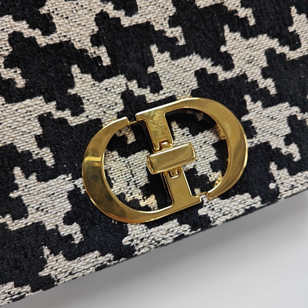 Dior Caro Medium Canvas Black