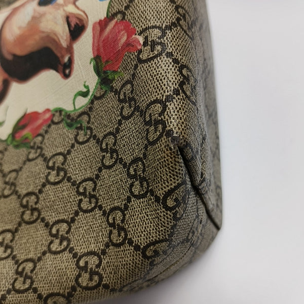 Lona revestida Monogram Courrier Beige