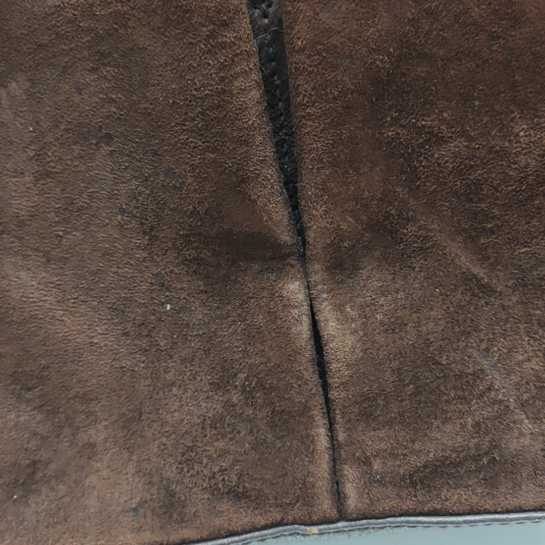 Suede Tote Bag Brown