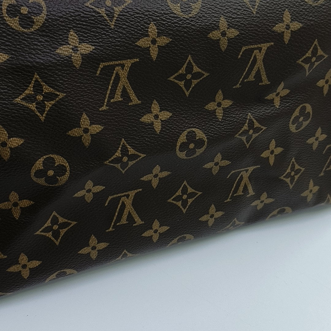 SPEEDY 30 Monogram Coated Canvas Brown