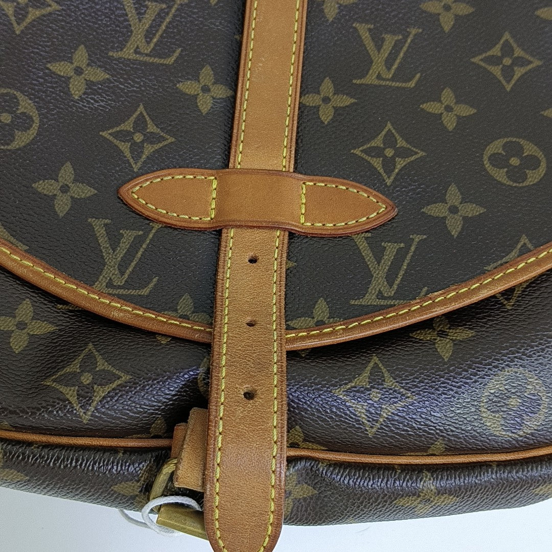 SAUMUR Monogram Coated Canvas Brown
