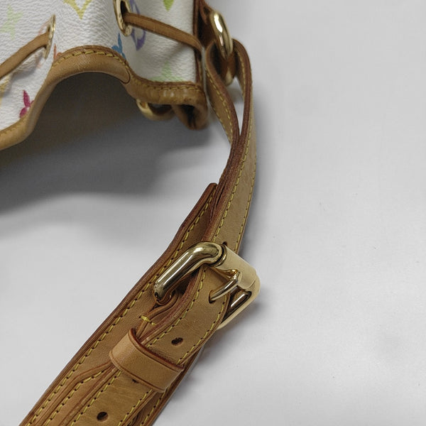 LV × TM NÉONOÉ MM Monogram Coated Canvas White