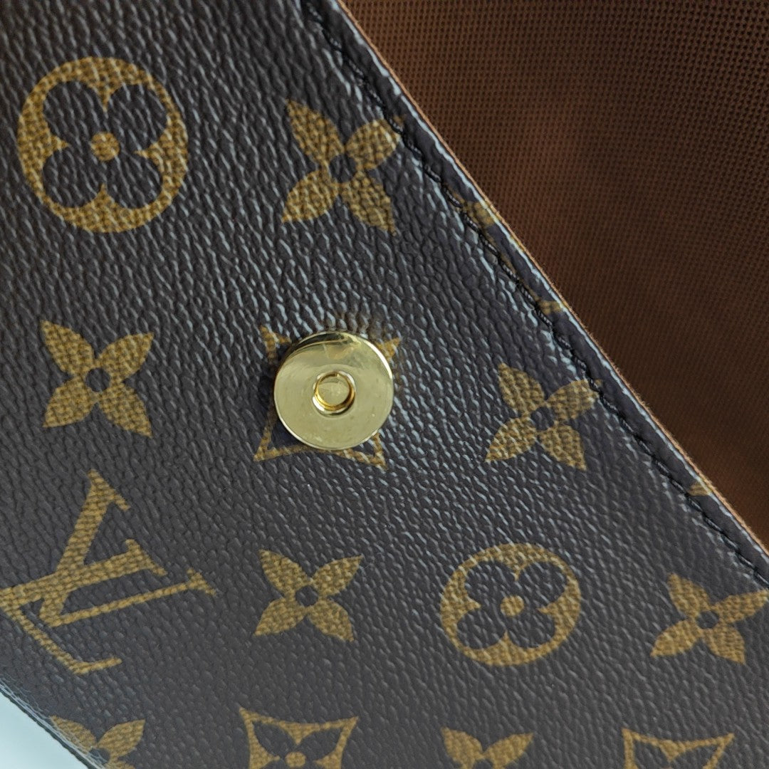 IVY Monogram Coated Canvas Brown