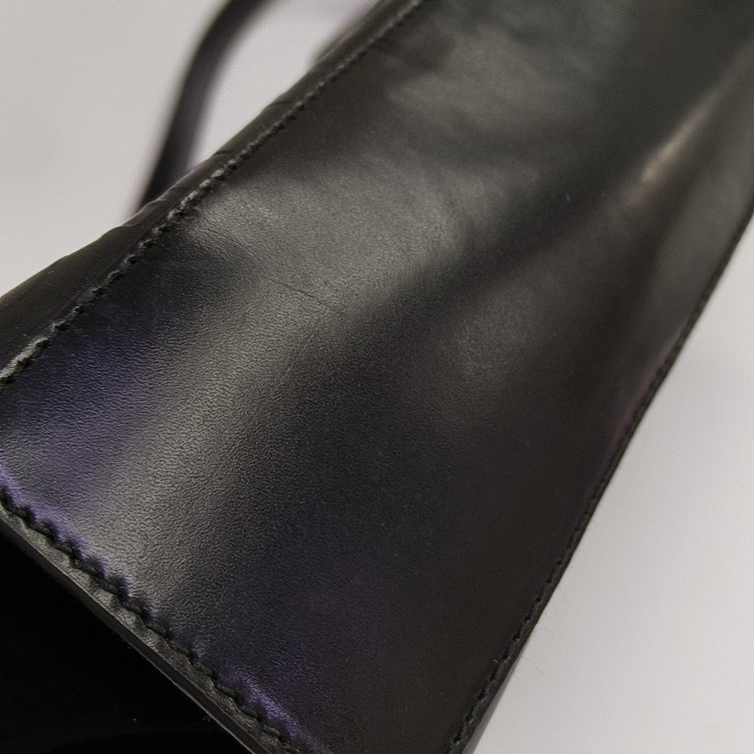 Calfskin Shoulder Bag Black