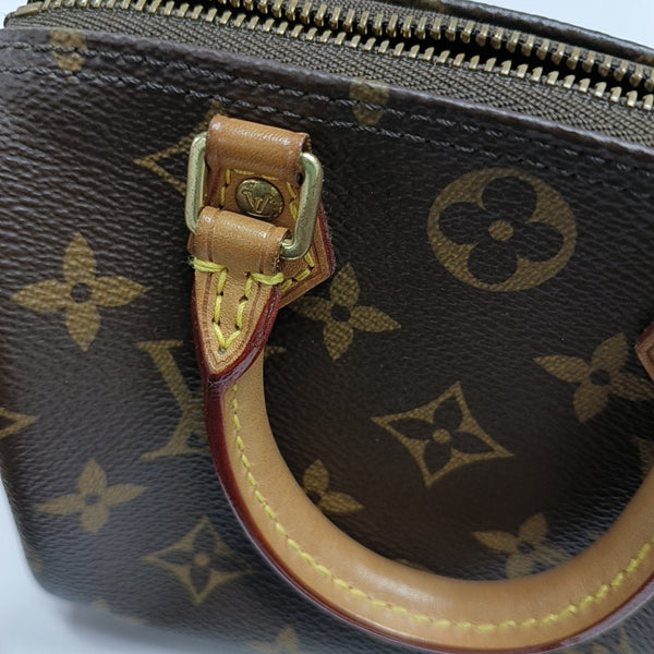 SPEEDY Nano Monogram Coated Canvas Brown