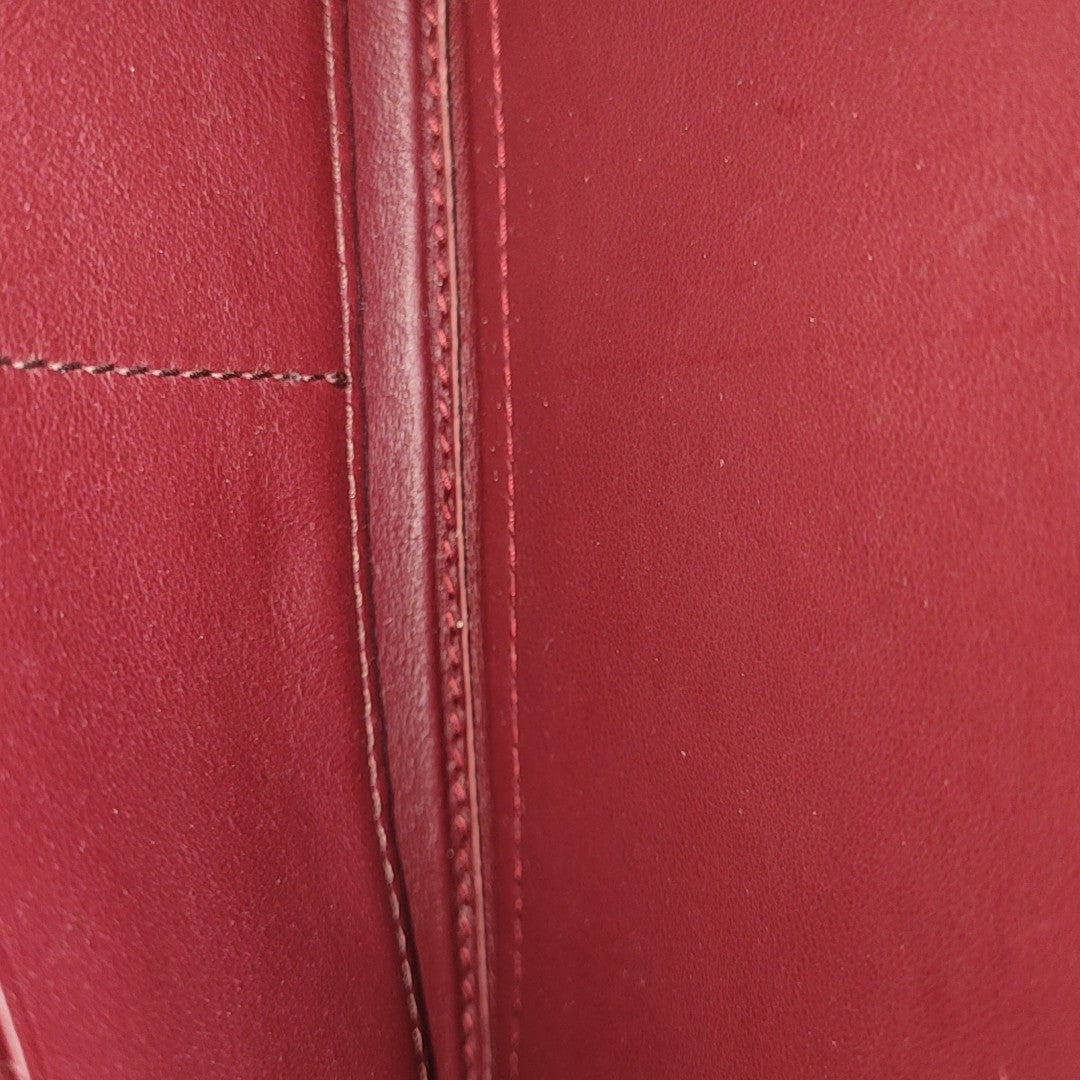 Calfskin Clutch Red