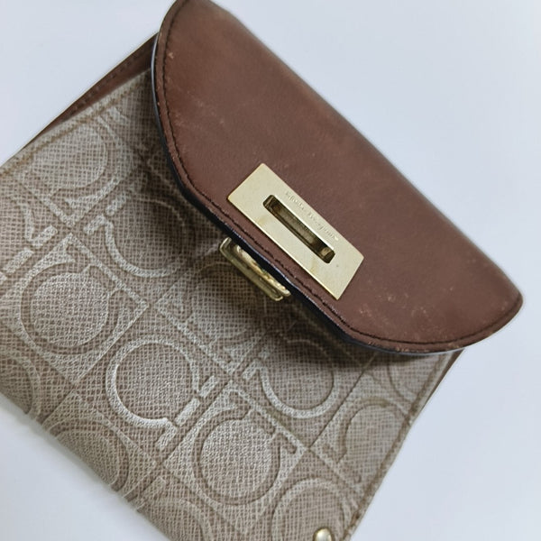 Gancio Calfskin Brown Wallet