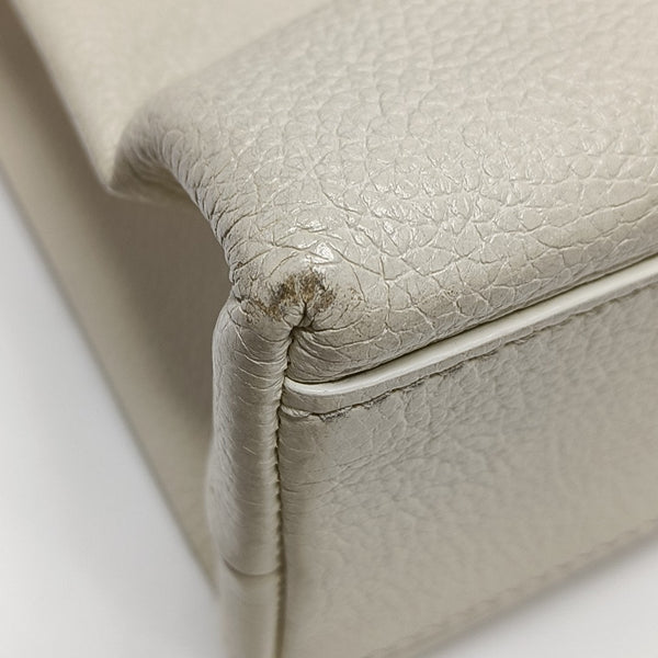 Shopping Bag Super Mini Calfskin White