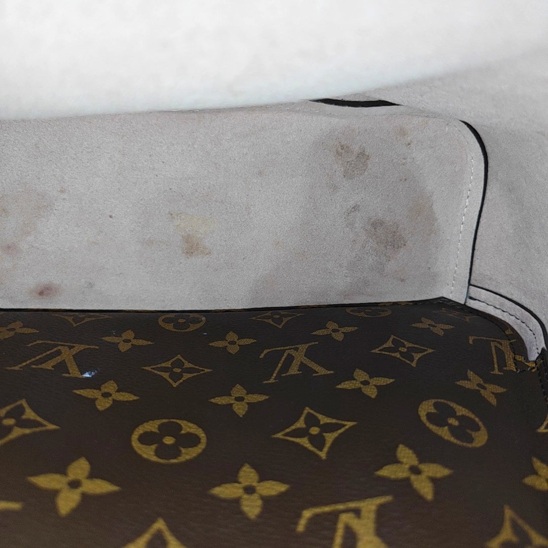 NÉONOÉ MM Monogram Coated Canvas Brown