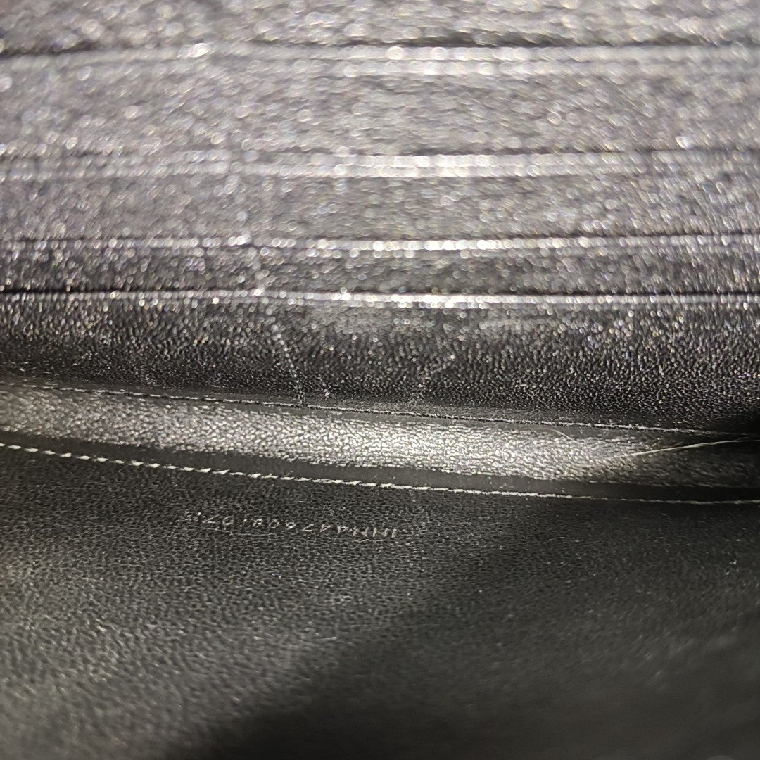 MONOGRAM Medium Chevron Calfskin Black
