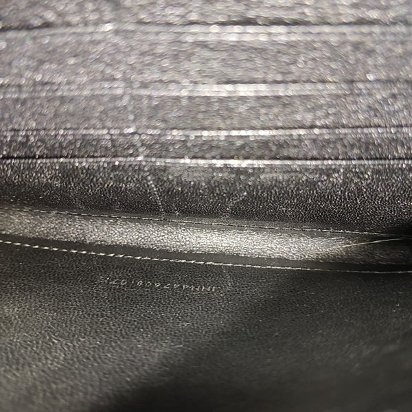MONOGRAM Medium Chevron Calfskin Black
