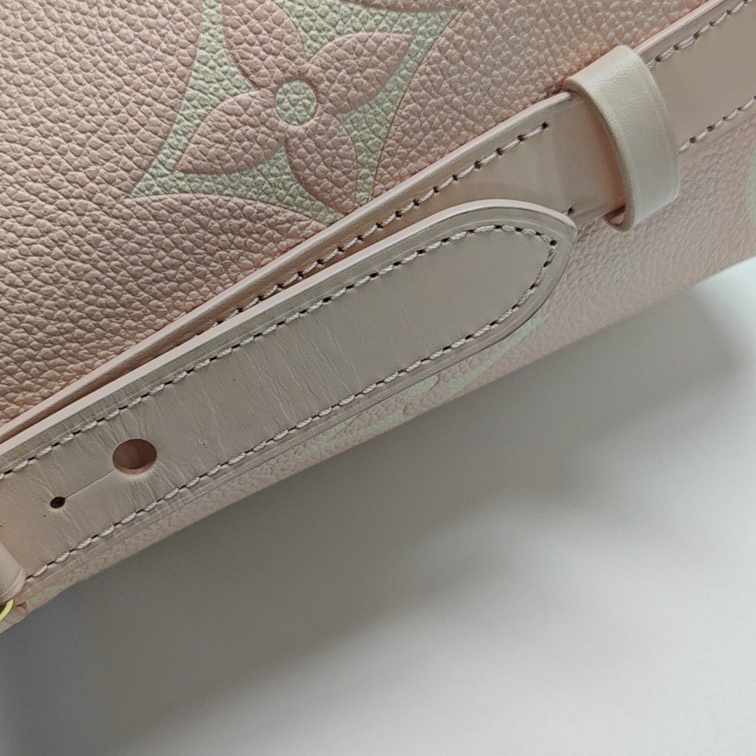 ALL IN BB Monogram Calfskin Pink
