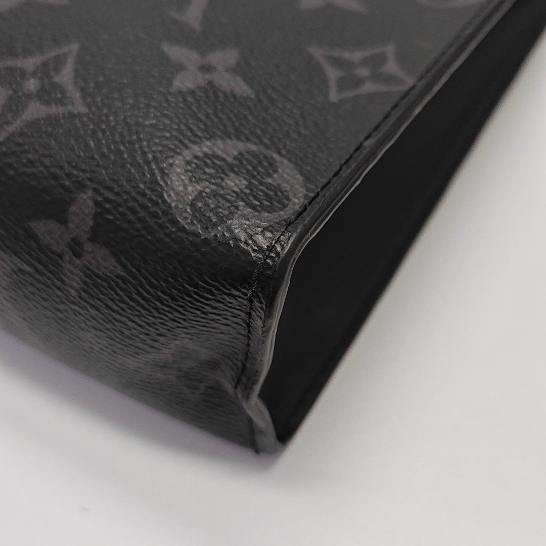 Pochette Voyag MM Monogram Coated Canvas Black
