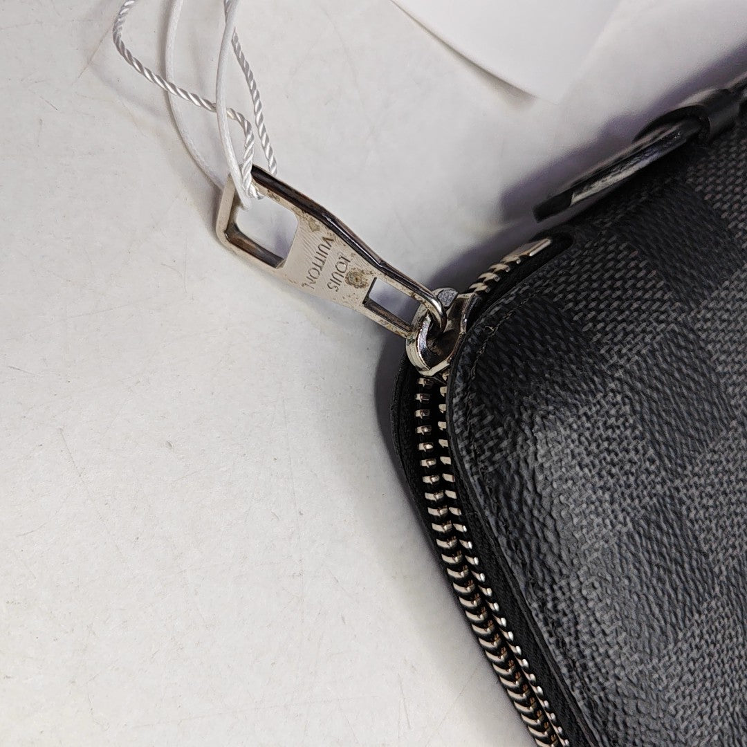 ATOLL Damier Graphite Calfskin Black
