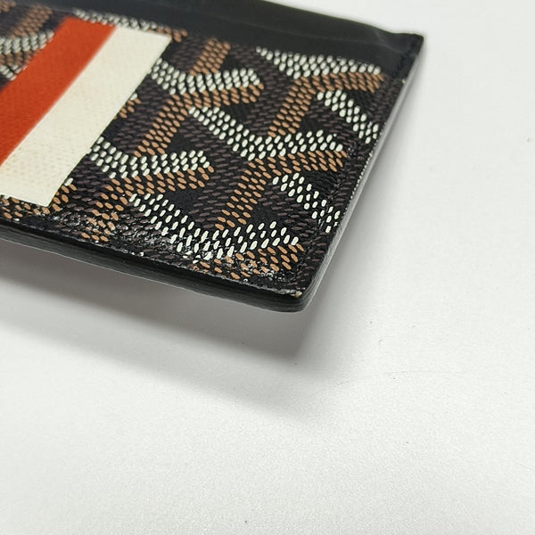Coated Canvas Card Holder Black