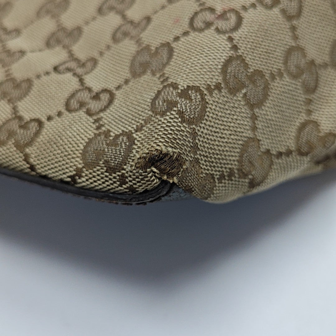 Monogram Canvas Top Handle Bag Brown