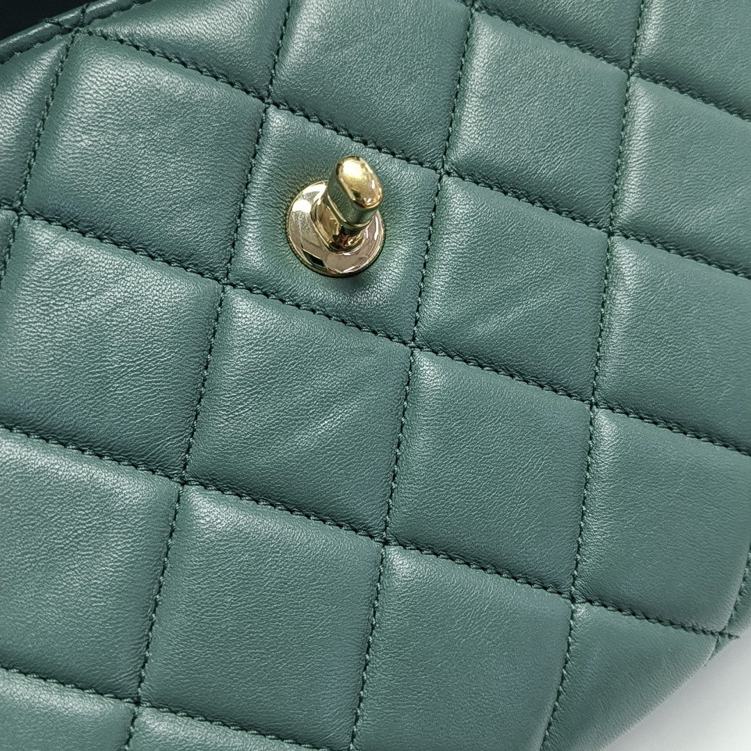 TRENDY CC Quilted Lambskin Green