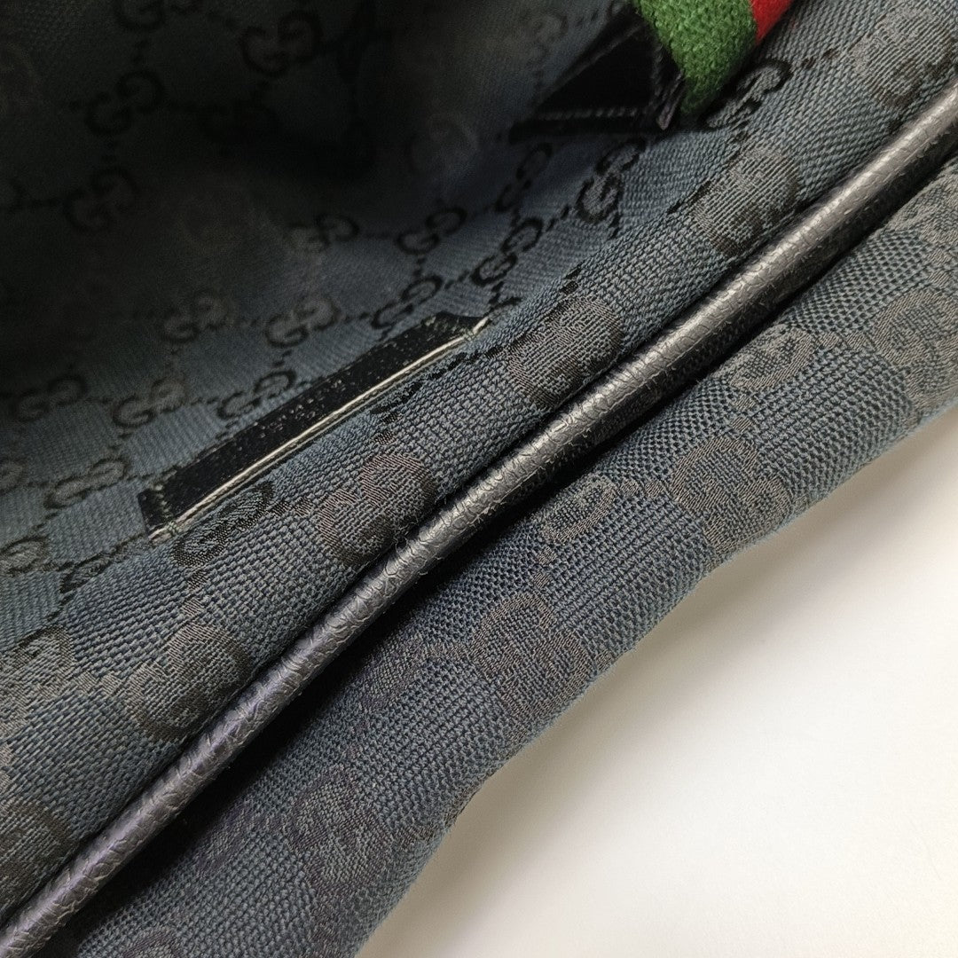 Monogram Canvas Shoulder Bag Blue