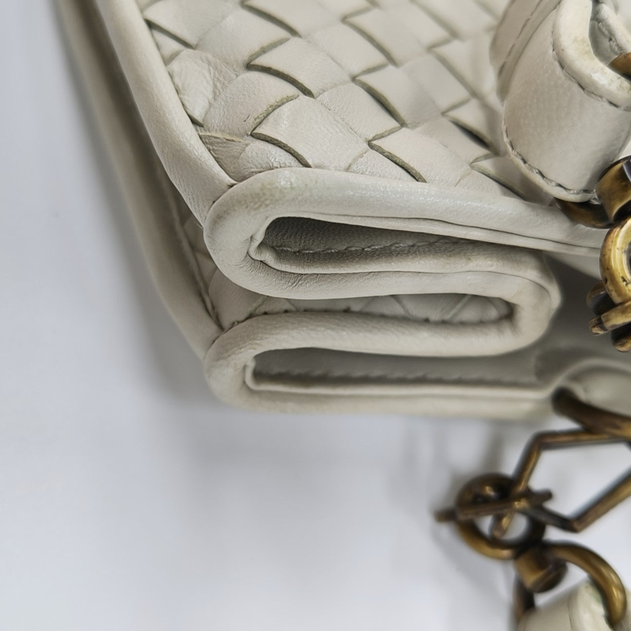 Calfskin Top Handle Bag White