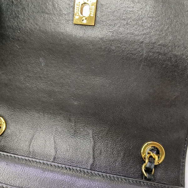 Calfskin Shoulder Bag Black