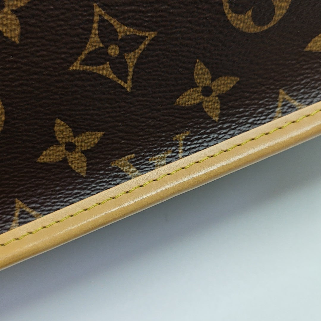DIANE Monogram Coated Canvas Brown