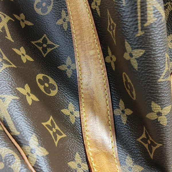 KEEPALL 50 Monogram Coated Canvas Brown