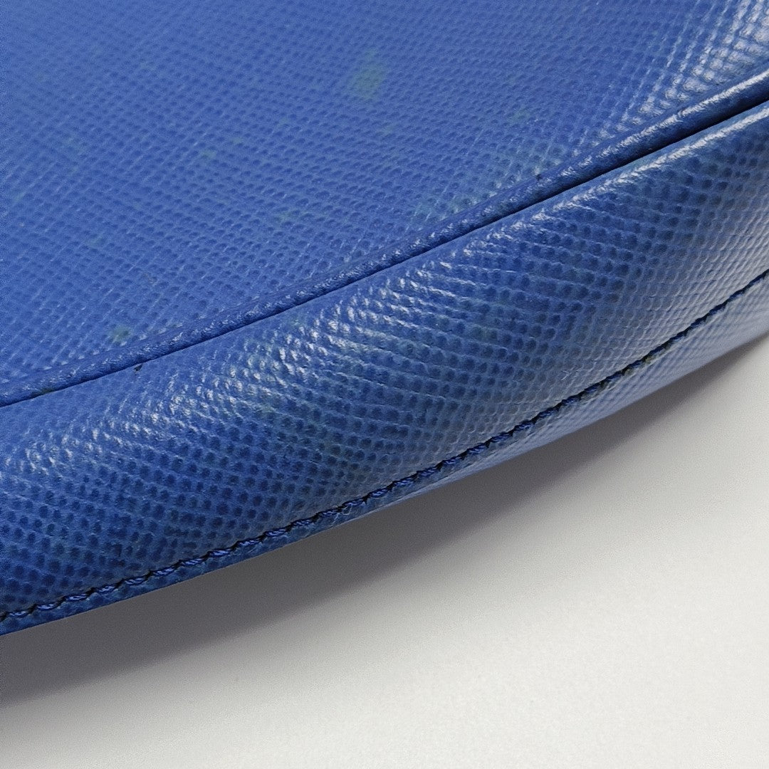 Saffiano Calfskin Crossbody Bag Blue