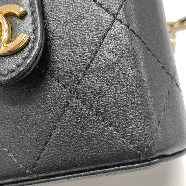 Quilted Lambskin Small Black