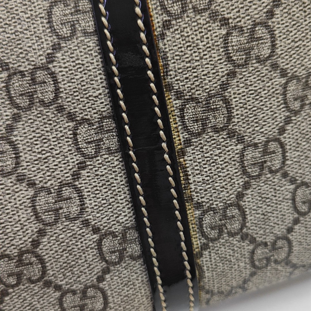 Joy Medium Monogram Coated Canvas Beige