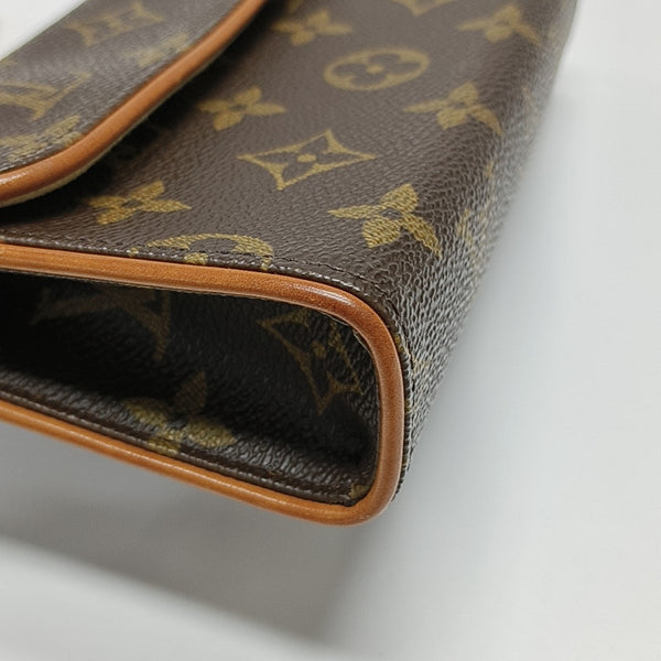 FLORENTINE Monogram Coated Canvas Brown