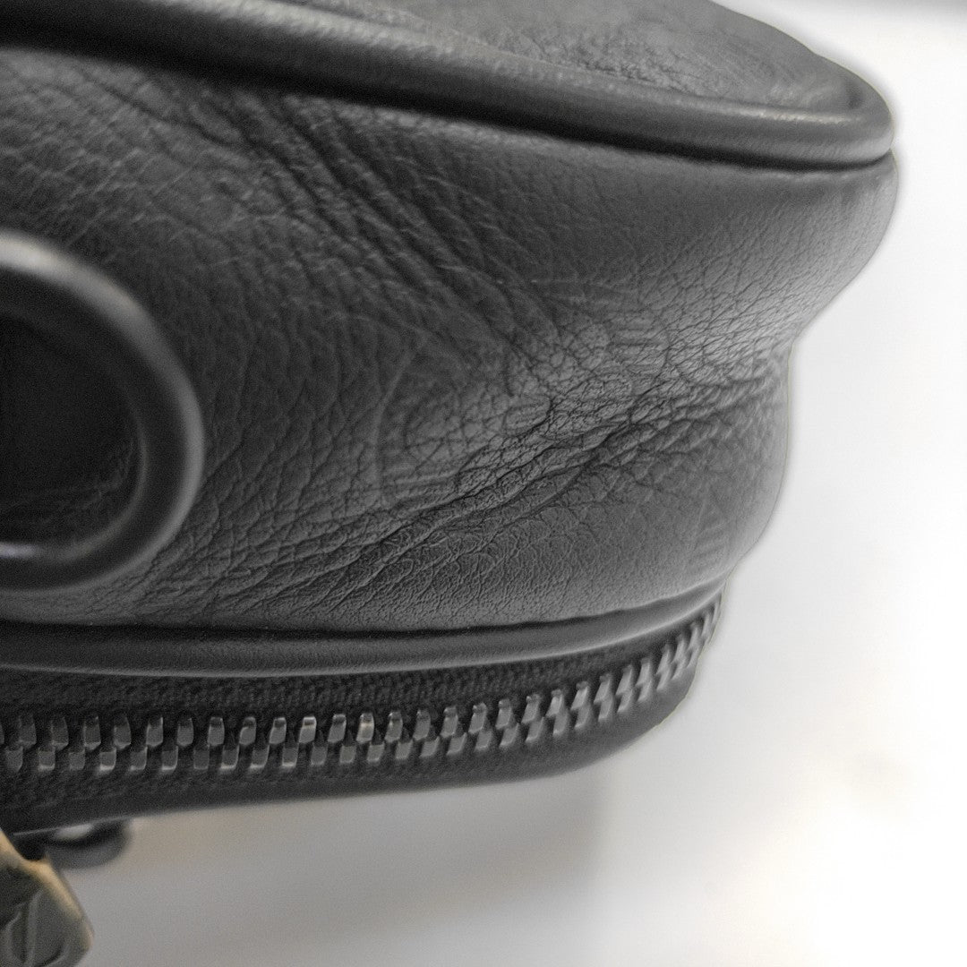 ALPHA Mini Monogram Calfskin Black