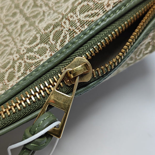 Canvas Top Handle Bag Green