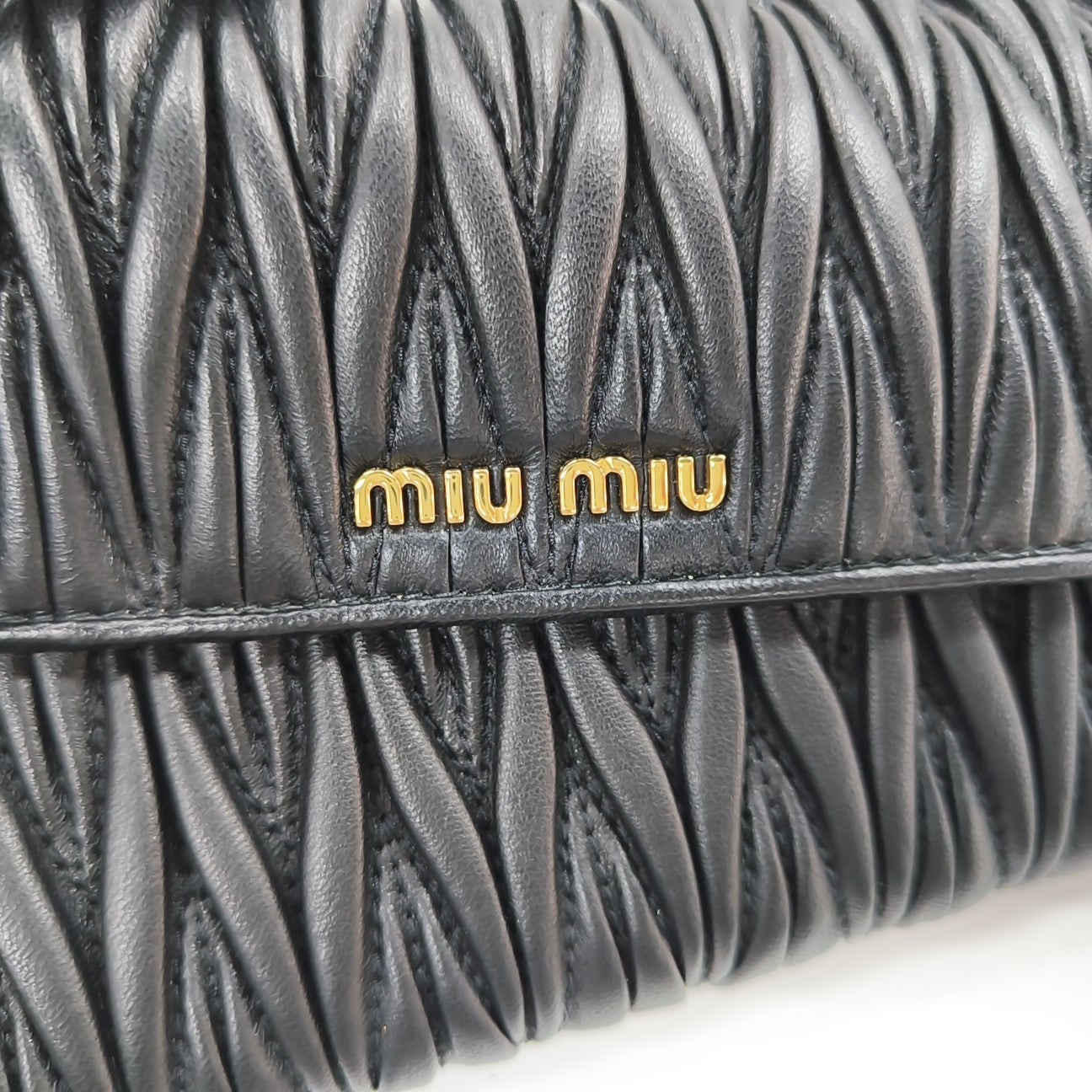 Quilted Lambskin Shoulder Bag Black