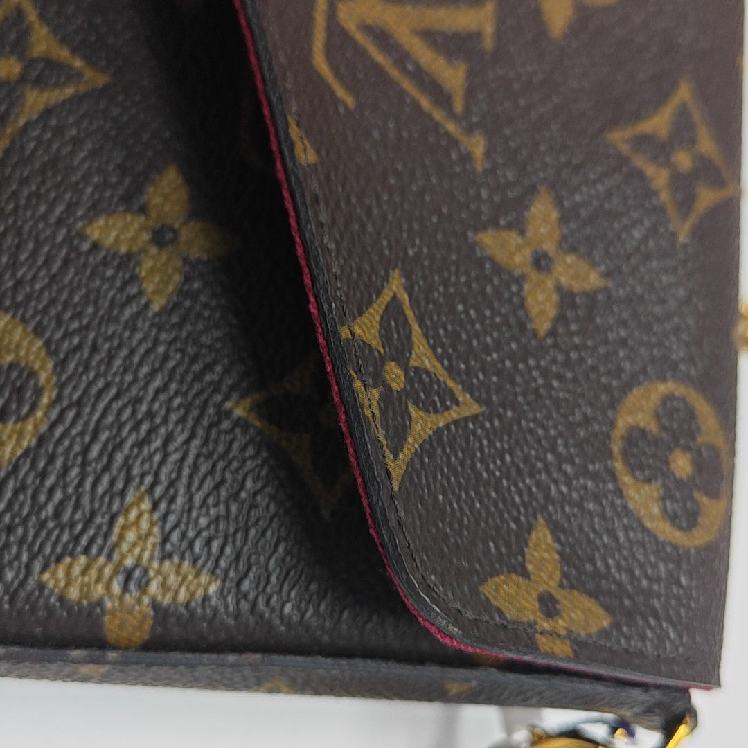 FÉLICIE Monogram Coated Canvas Brown
