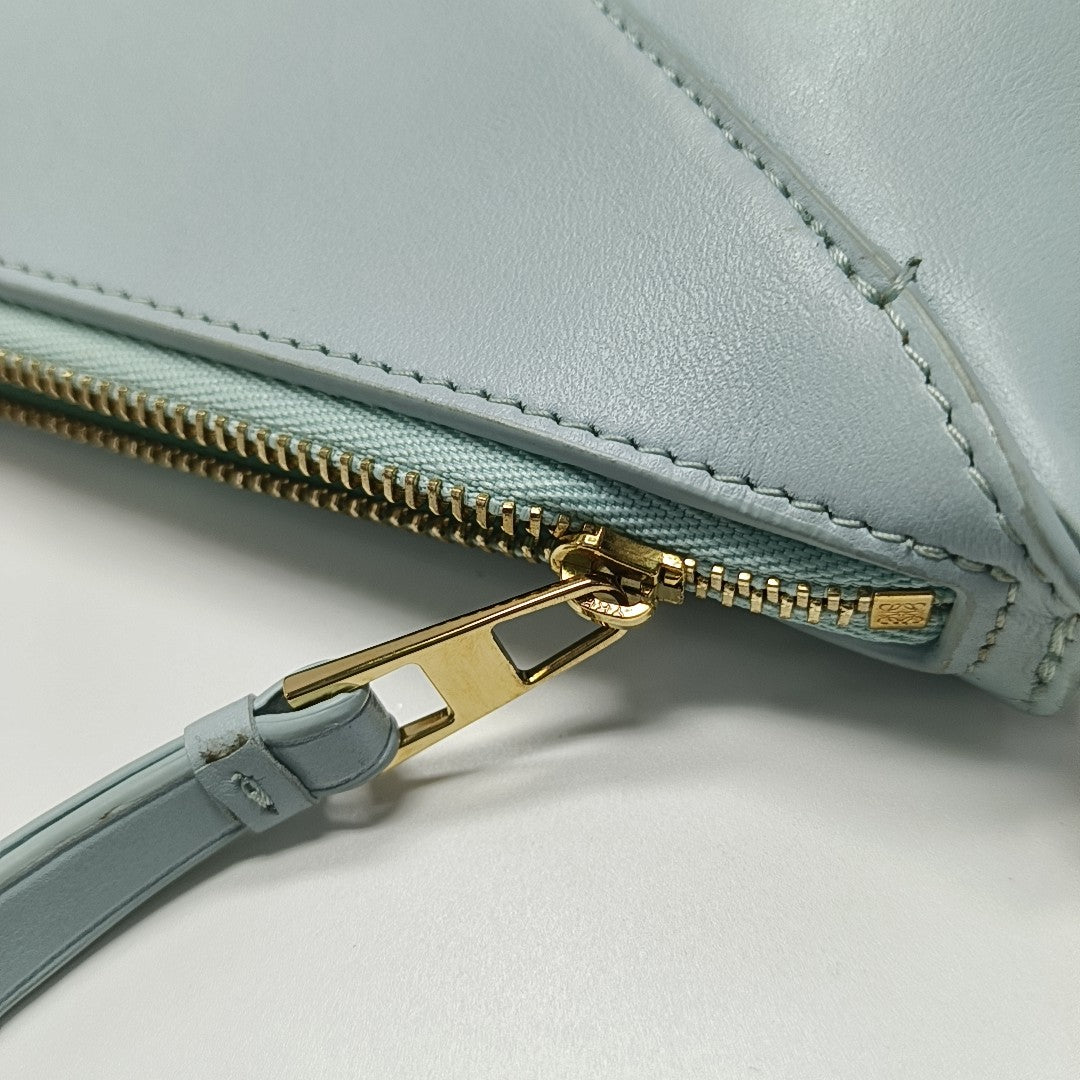 Puzzle Fold Mini Calfskin Blue