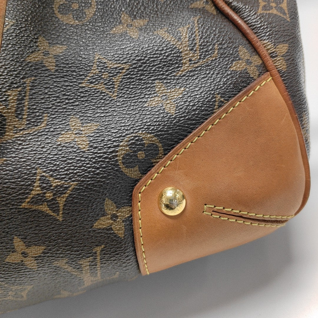 RETIRO GM Monogram Coated Canvas Brown