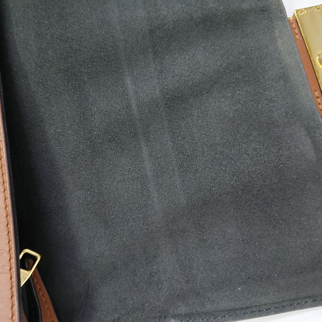 DAUPHINE MM Monogram Coated Canvas Brown