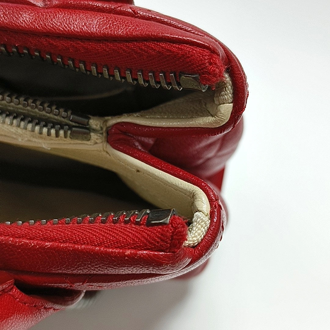 Quilted Lambskin Red