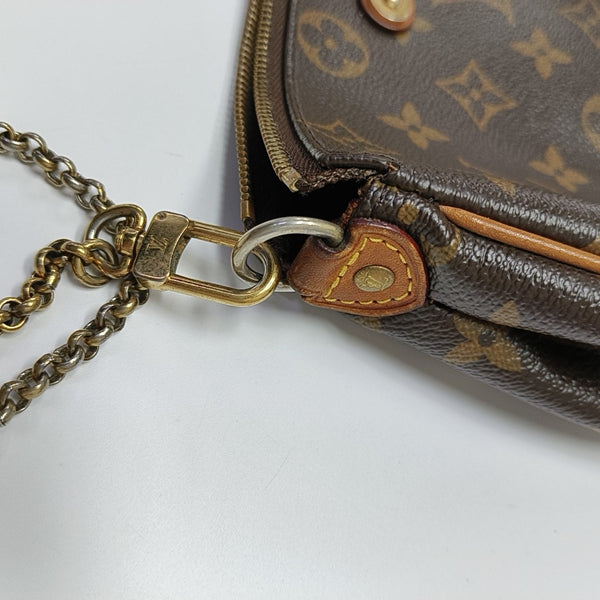 EVA Monogram Coated Canvas Brown