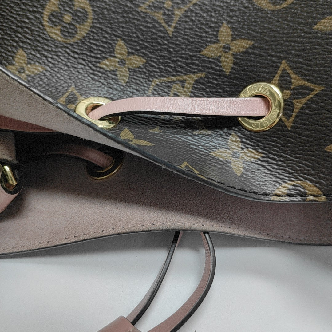 NÉONOÉ MM Monogram Coated Canvas Brown