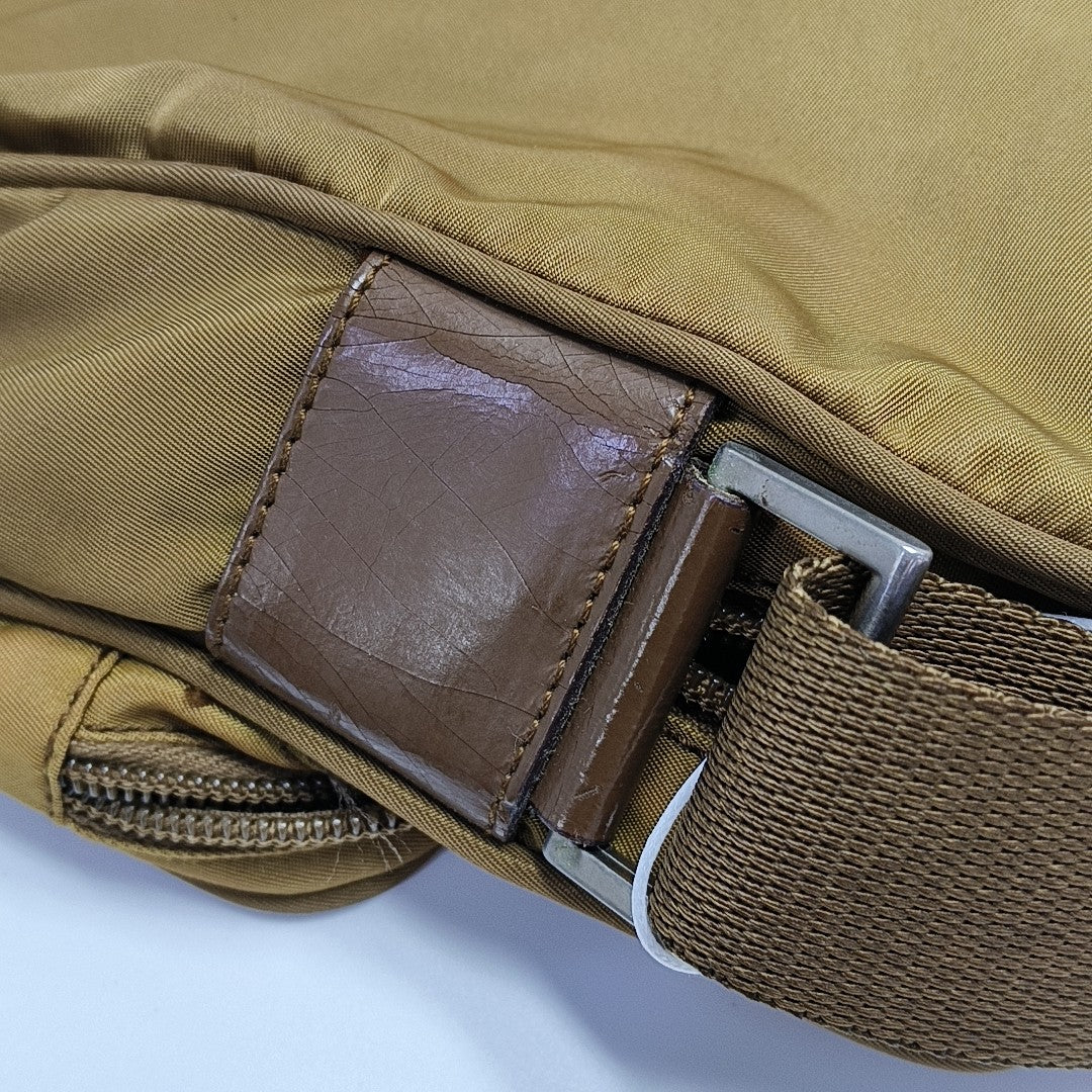 Nylon Crossbody Bag Nylon Brown