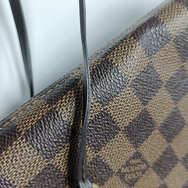 NEVERFULL MM Damier Ebene Coated Canvas Brown