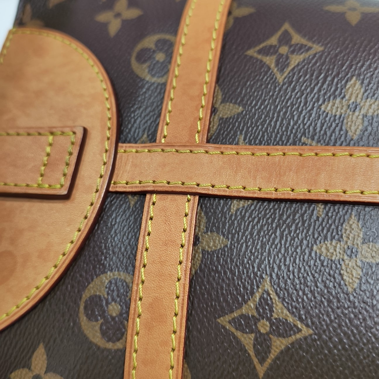 DUFFLE Monogram Coated Canvas Brown
